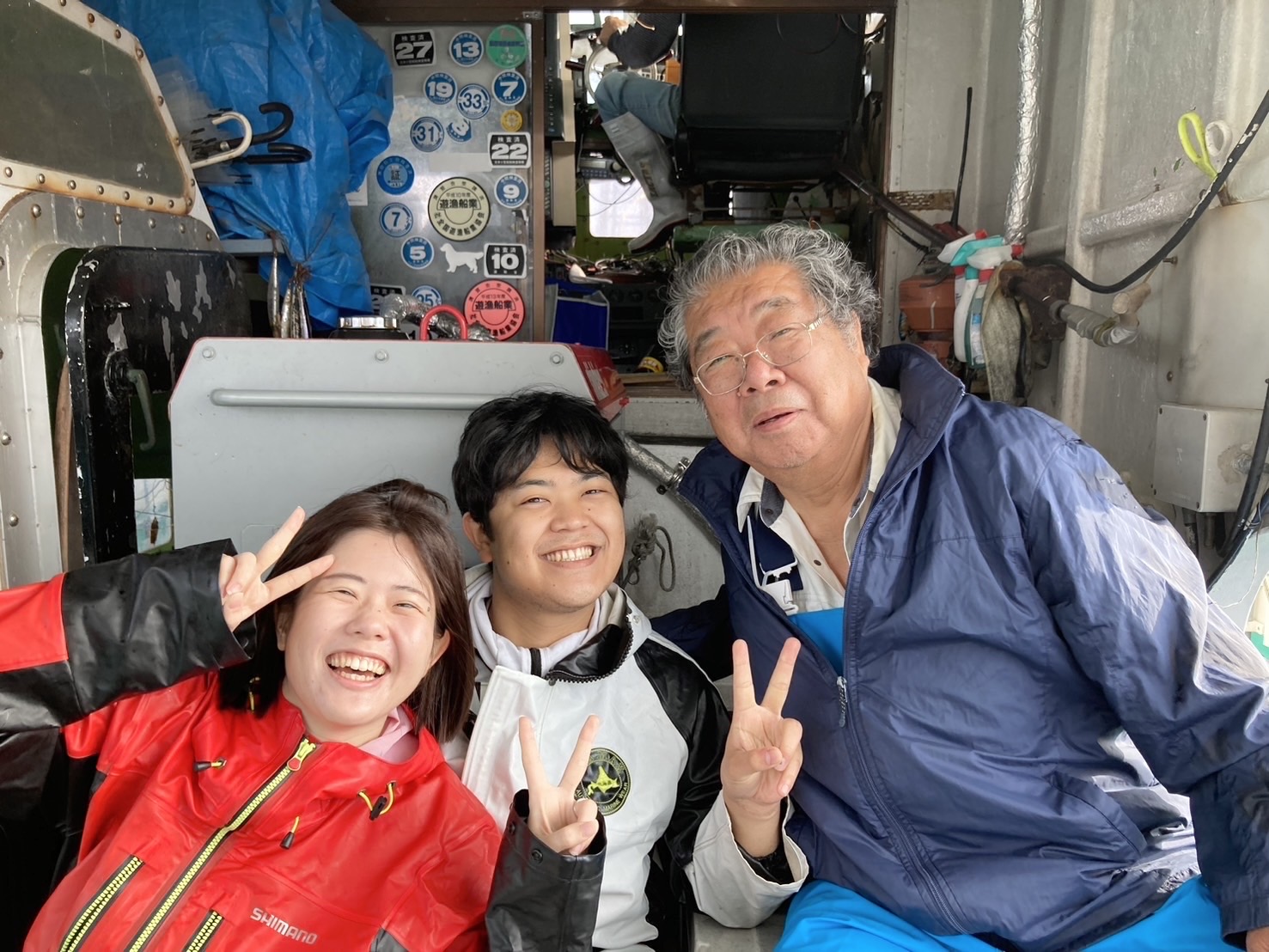 船の上での1枚